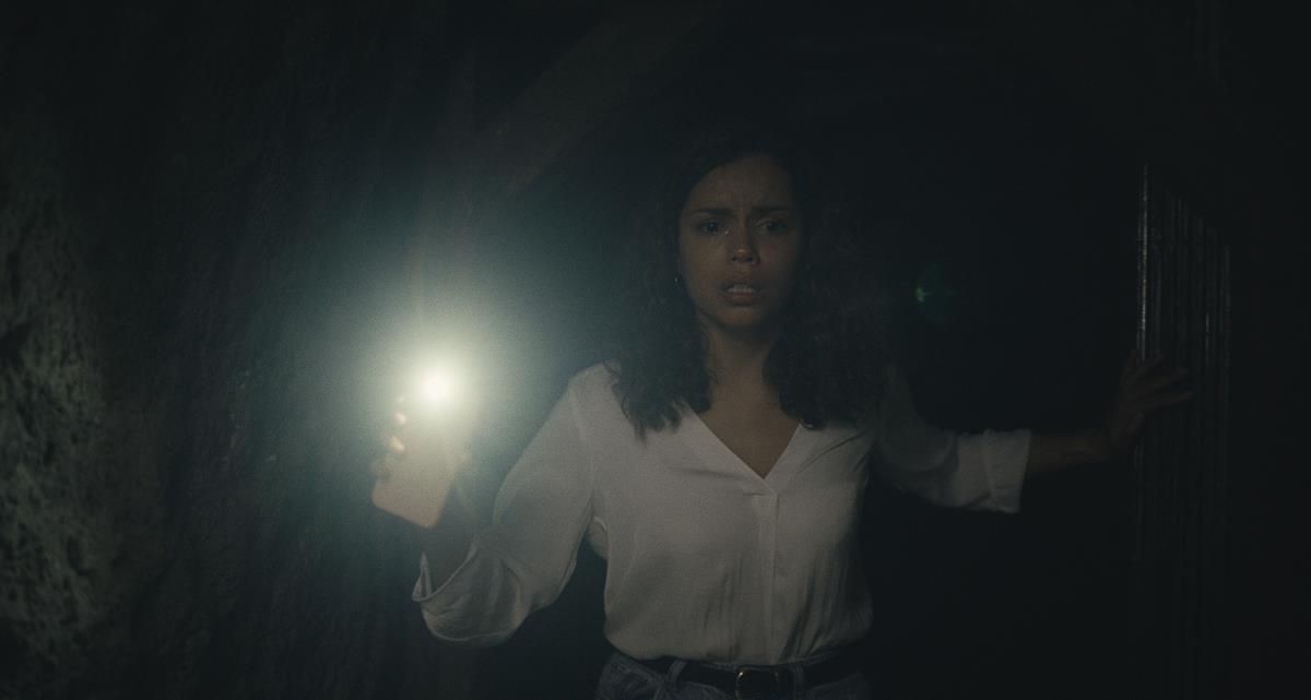 Georgina Campbell as Tess in “Barbarian,” written and directed by Zach Cregger. Cr: 20th Century Studios