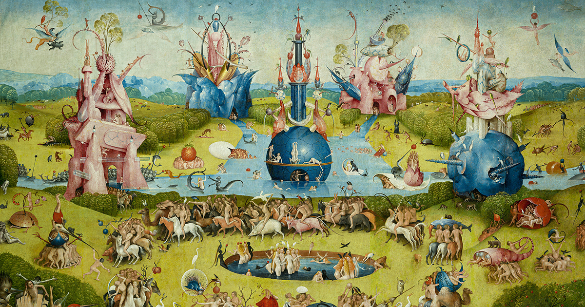 Hieronymus Bosch, The Garden of Earthly Delights, 1490 - 1510.
