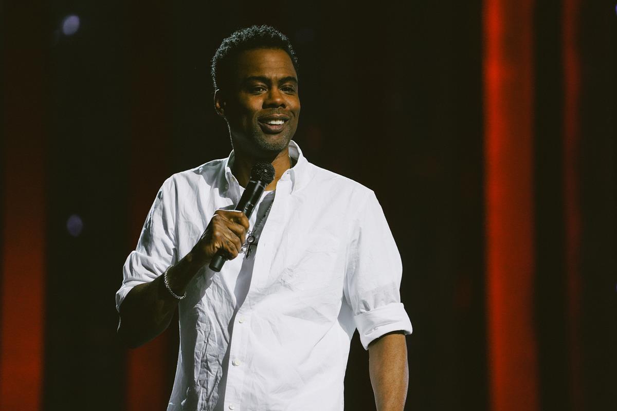 Chris Rock at the Hippodrome Theater in Baltimore in “Chris Rock LIVE: Selective Outrange.” Cr: Kirill Bichutsky/Netflix