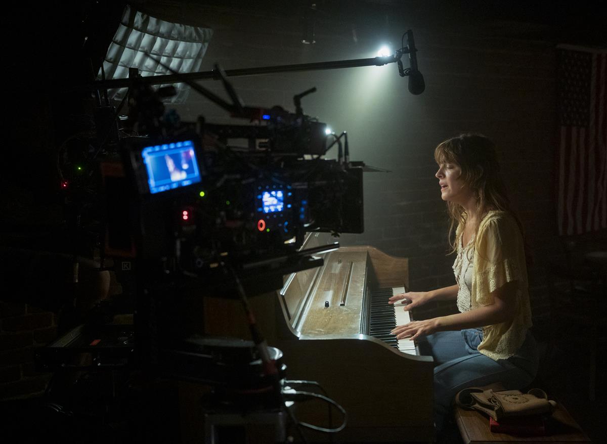 Riley Keough behind the scenes of “Daisy Jones & The Six.” Cr: Lacey Terrell/Prime Video