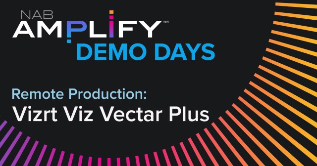 Title graphic Remote Production Demo: Vizrt Viz Vectar Plus