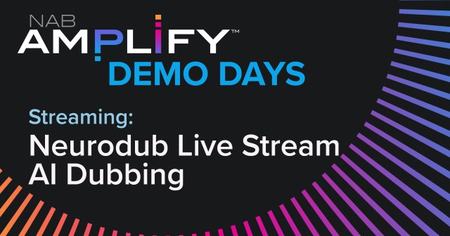 Title graphic Streaming Demo: Neurodub Live Stream AI Dubbing