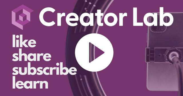 Like, Share, Subscribe, Attend: What’s on the Schedule for Our Creator Lab