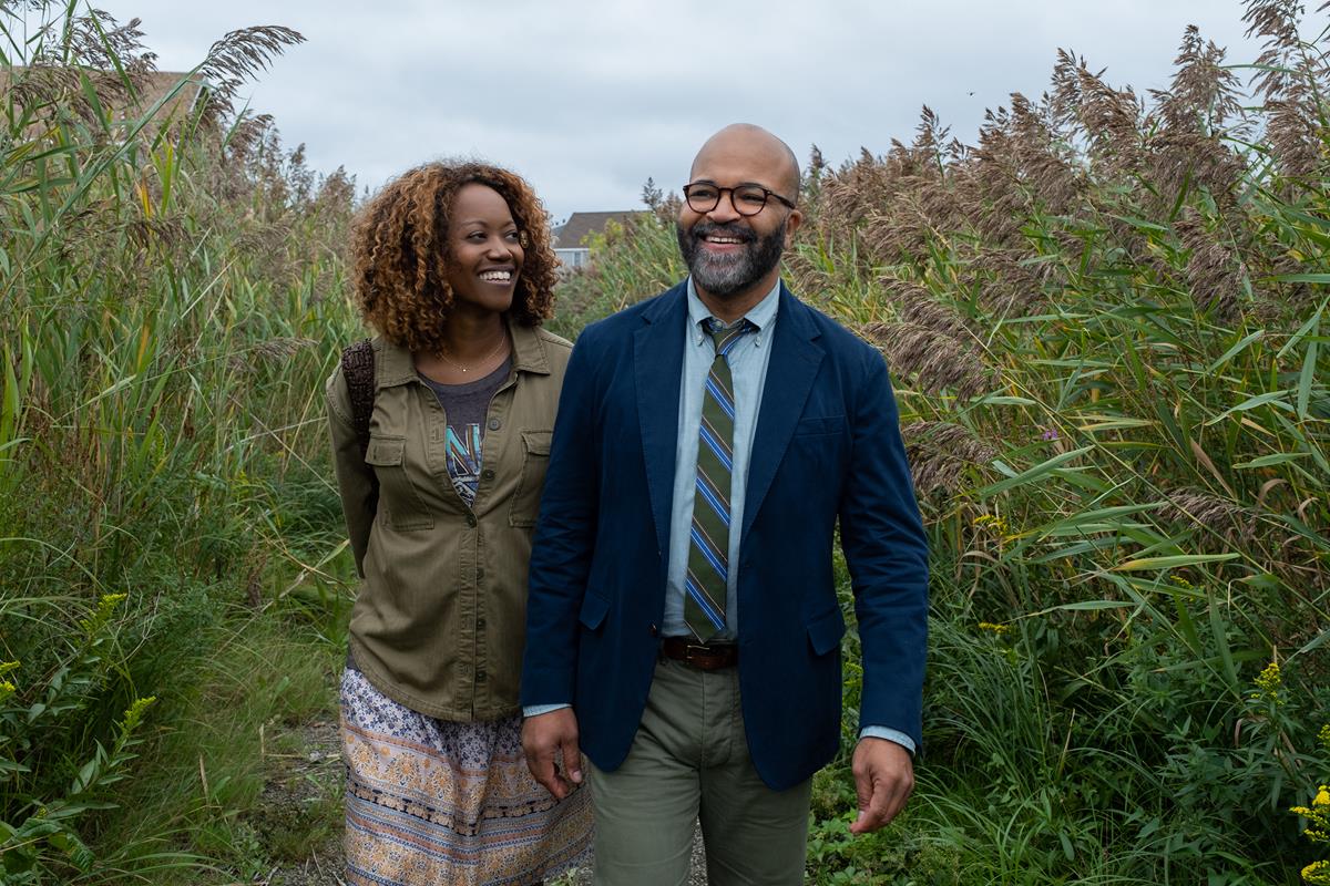 Erika Alexander as Coraline and Jeffrey Wright as Thelonious “Monk” Ellison in writer-director Cord Jefferson’s “American Fiction.” Cr: Claire Folger/Orion Pictures