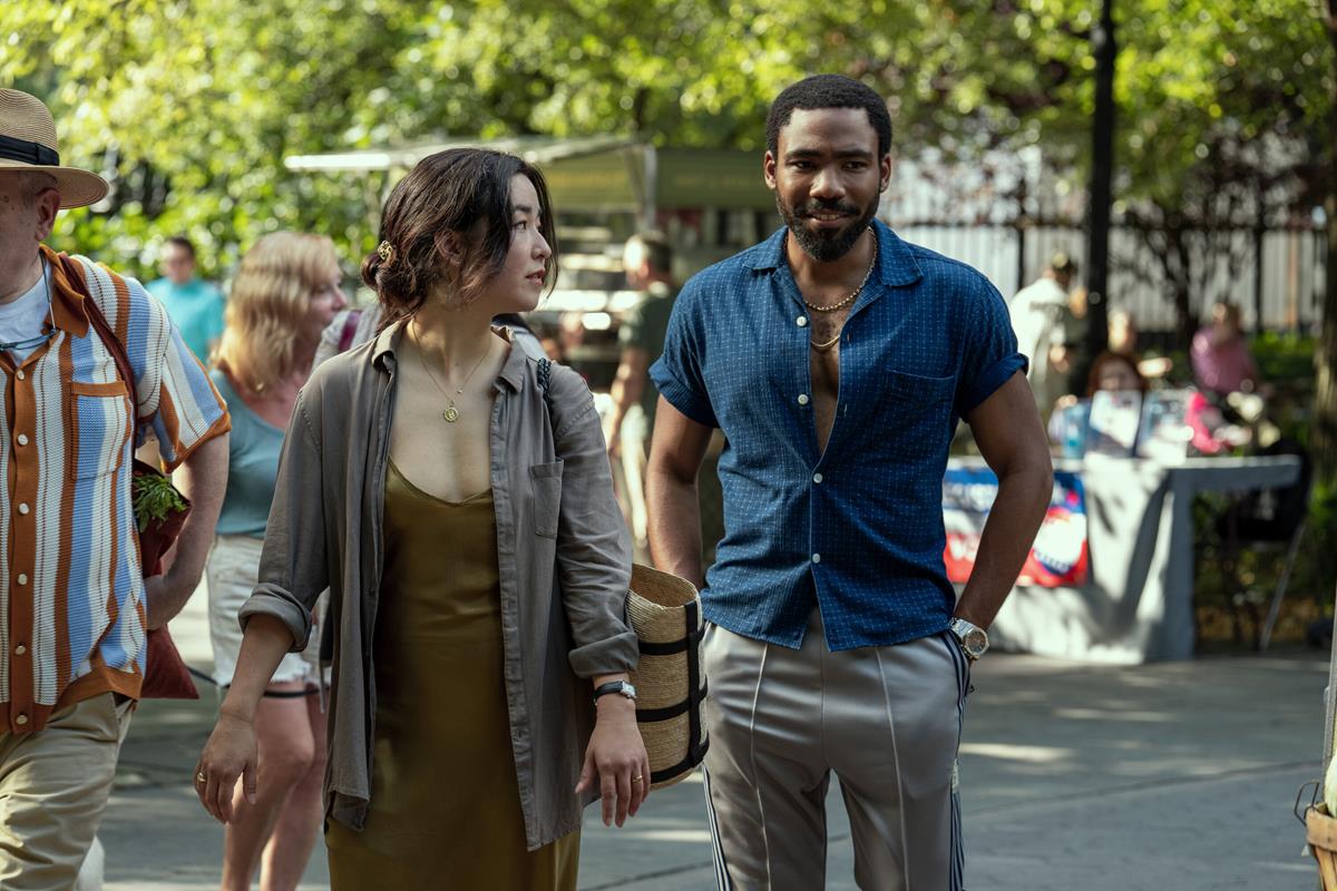 Maya Erskine as Jane Smith and Donald Glover as John Smith in “Mr. & Mrs. Smith.” Cr: David Lee/Amazon Prime