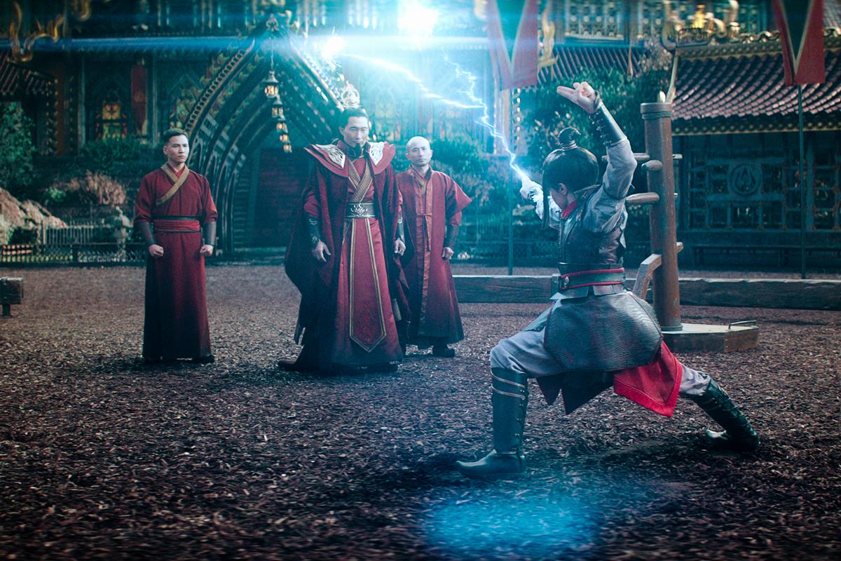 Daniel Dae Kim as Ozai and Elizabeth Yu as Azula in Season 1 of “Avatar: The Last Airbender.” Cr: Netflix