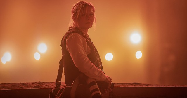 Kirsten Dunst in “Civil War,” directed by Alex Garland. Cr: Murray Close/A24