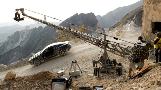 Production on the James Bond feature “Quantum of Solace,” photographed by Roberto Schaefer