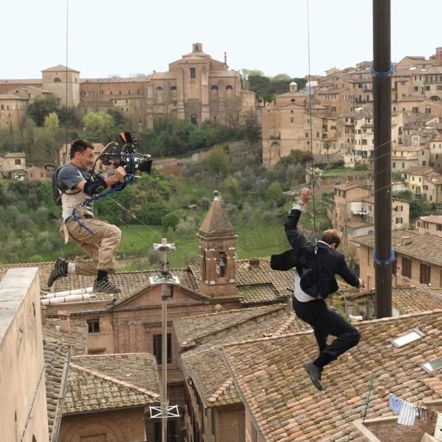 Production on the James Bond feature “Quantum of Solace,” photographed by Roberto Schaefer