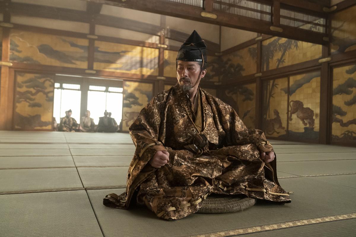 Hiroyuki Sanada as Yoshii Toranaga in “Shogun.” Cr: Katie Yu/FX