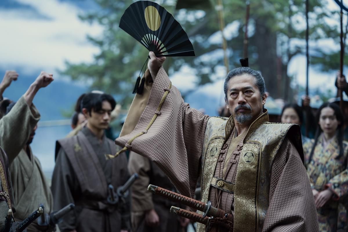 Hiroyuki Sanada as Yoshii Toranaga in “Shogun.” Cr: Katie Yu/FX