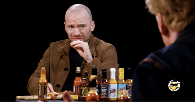 Sean Evans with Conan O’Brien, courtesy of First We Feast