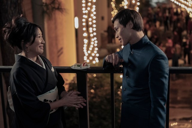 Sandra Oh and Hoa Xuande in “The Sympathizer.” Cr: HBO